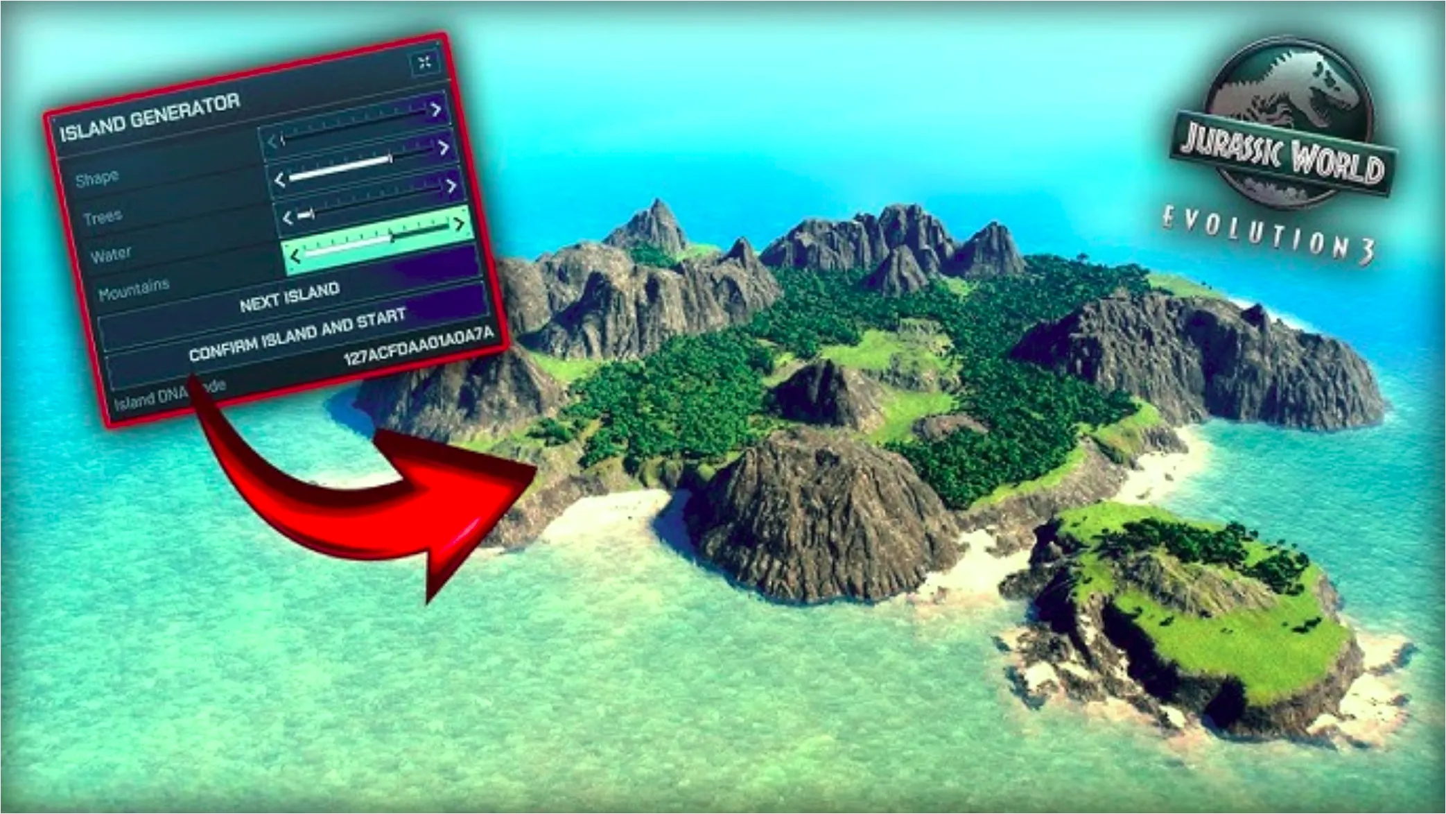 Jurassic World Evolution 3 island generator