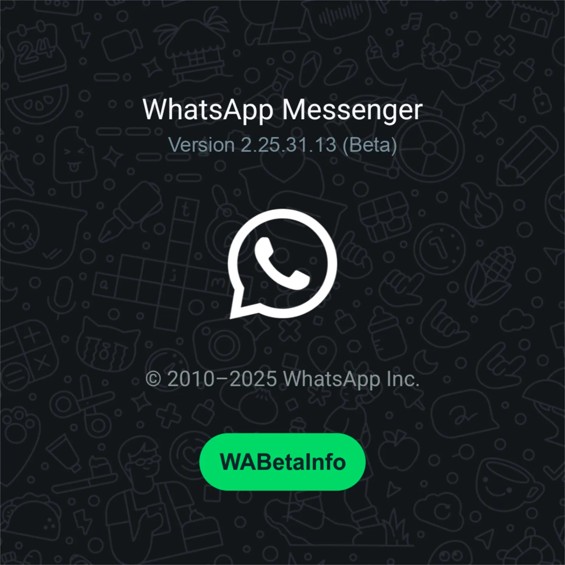 WhatsApp beta’s new look