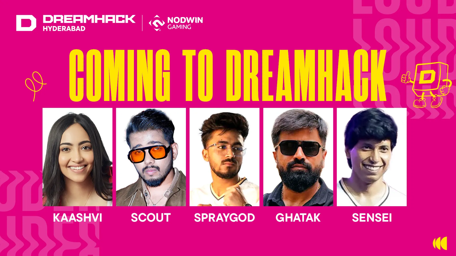 Gaming creators at Hyderabad Comic Con X DreamHack India