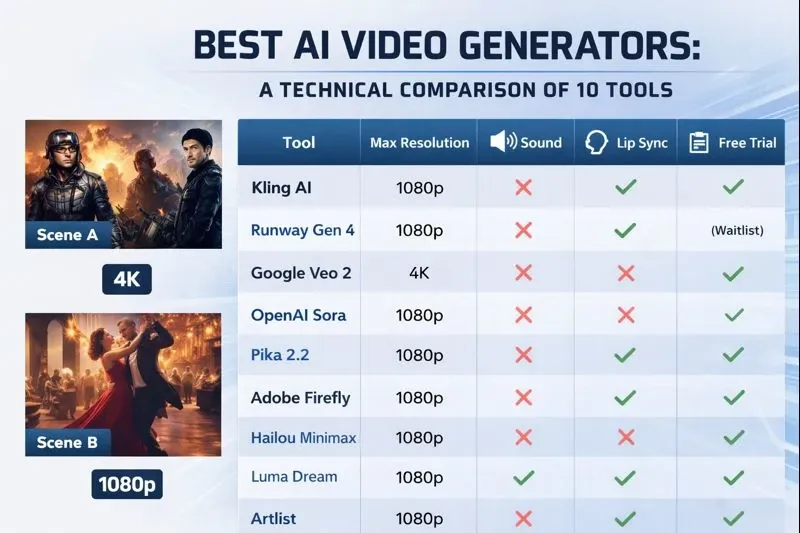 Bset ai video generators