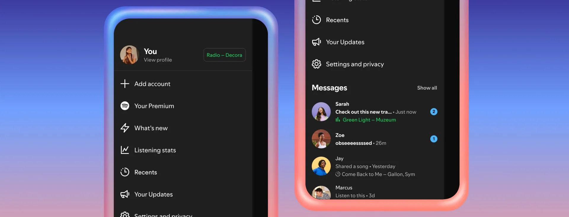 Spotify just turned Messages into a live music hangout