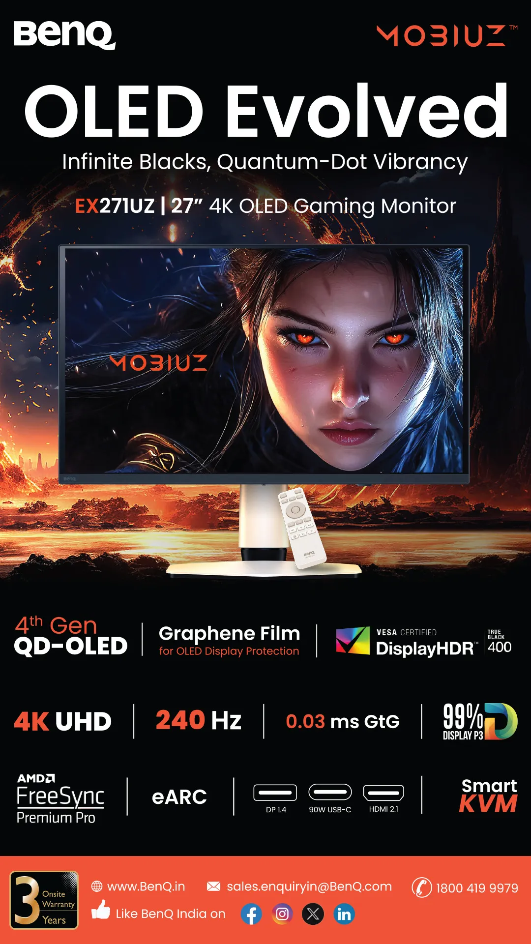 BenQ Launches MOBIUZ EX271UZ