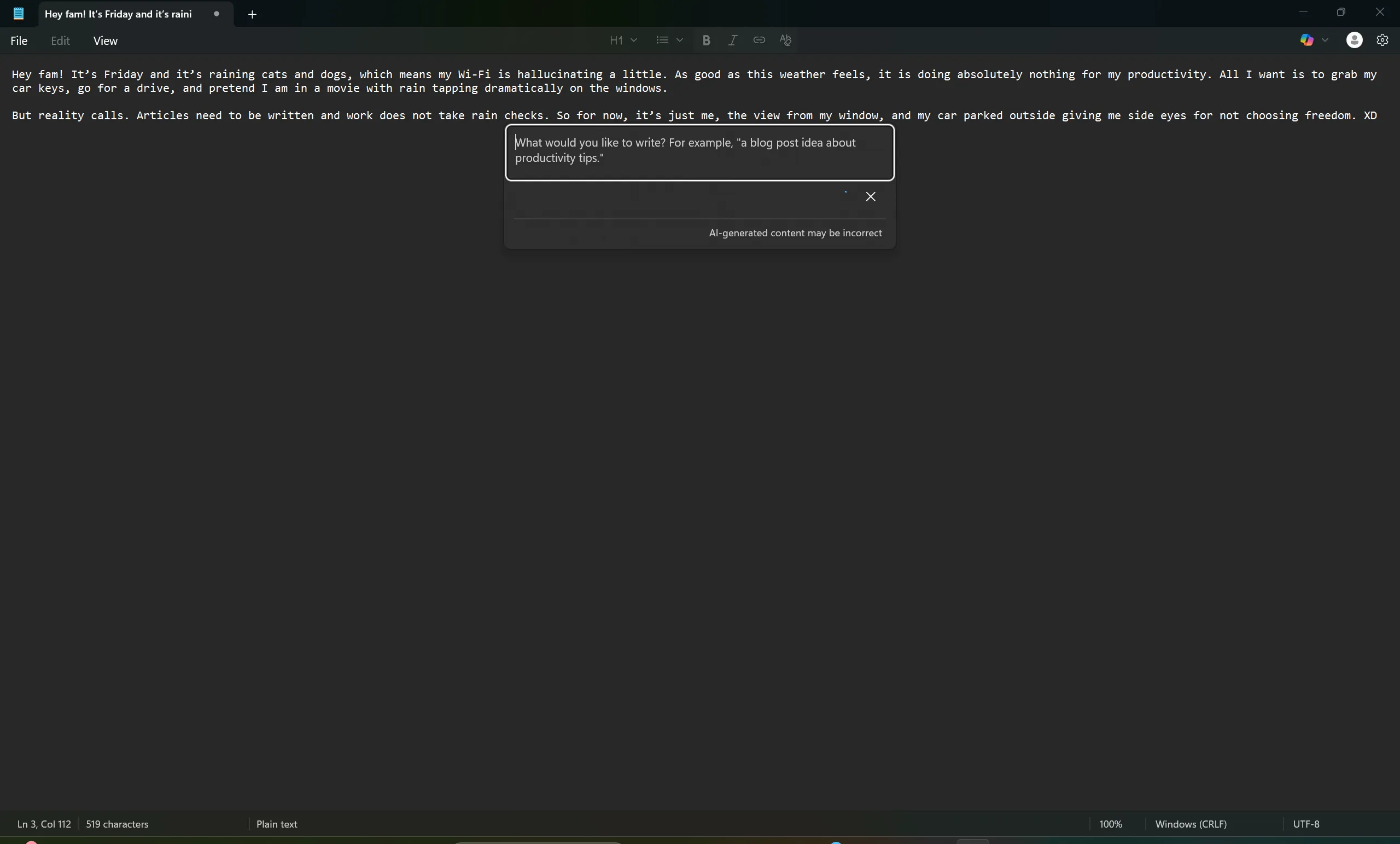 AI text streaming reaches all PCs