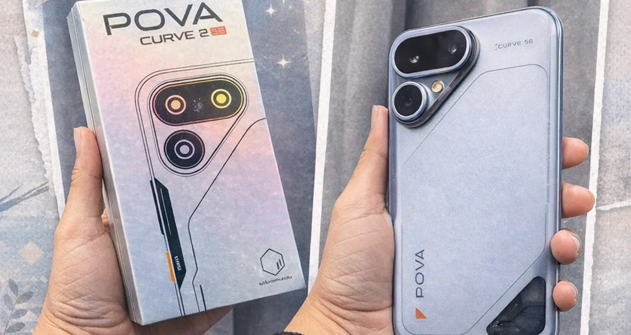 Tecno Pova Curve 2 5G first look makes its design hard to miss