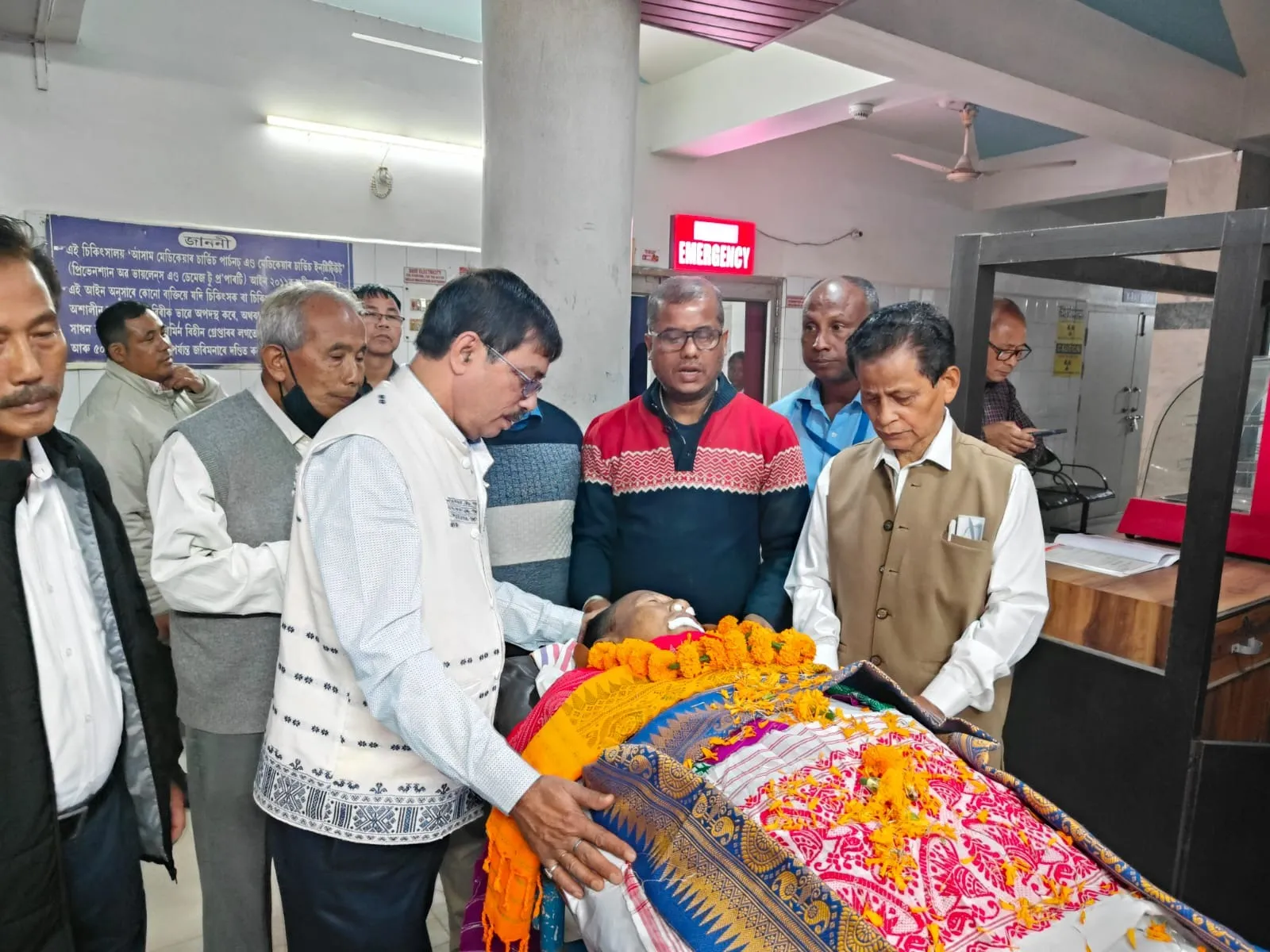 Taren Boro's mortal remains at hospital in Guwahati