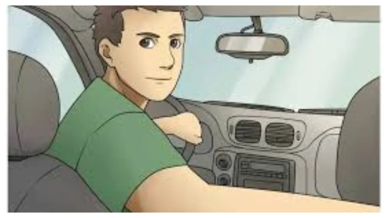 He got stuck trying to impress his wife.