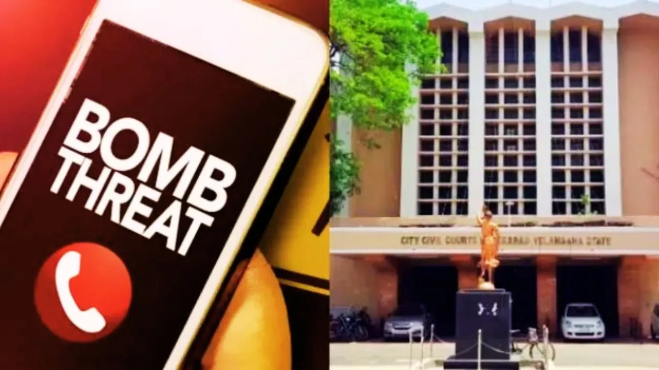 bomb threat to Hyderabad city civil court