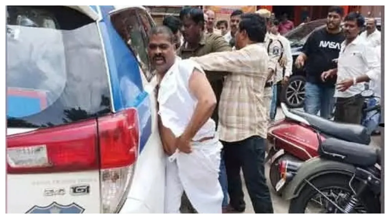 MLA attacked with water bottle..