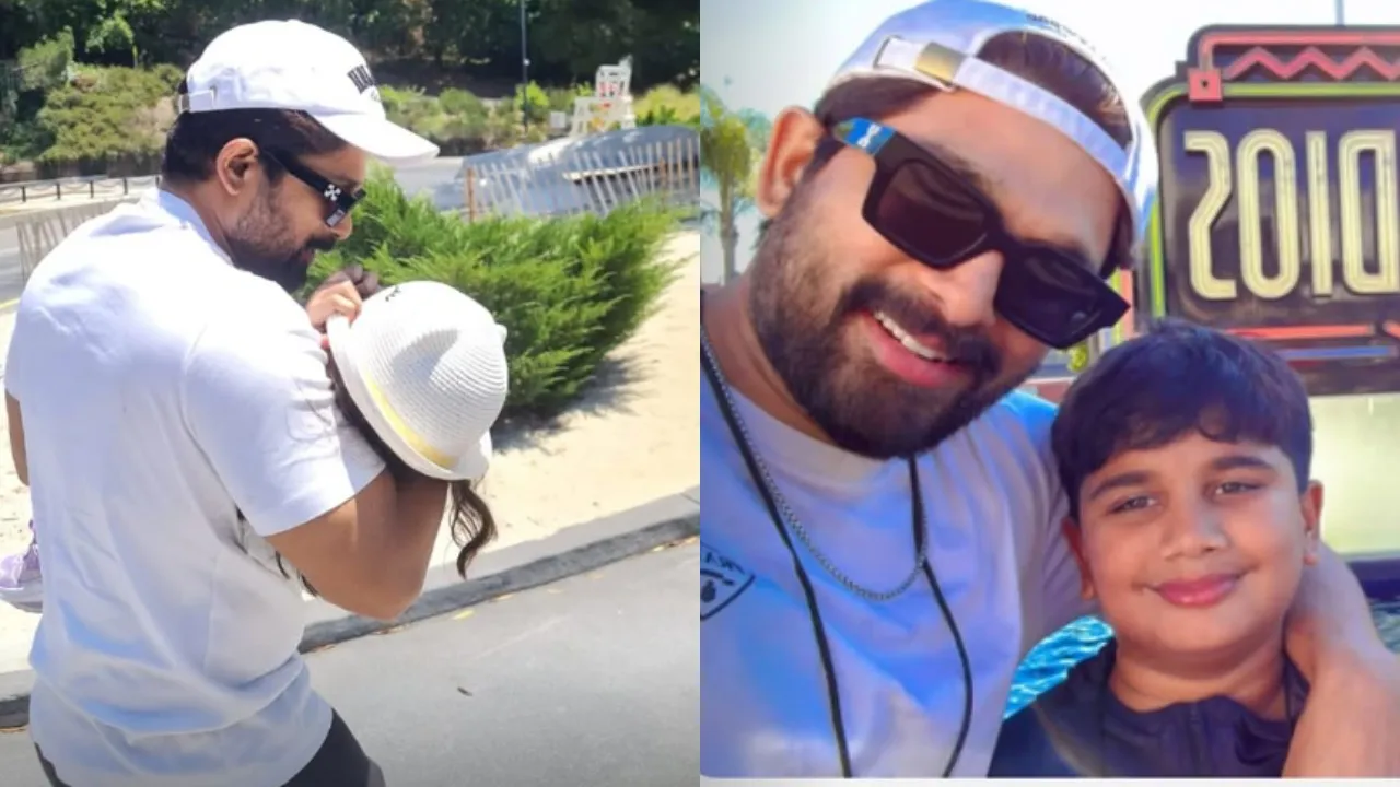 allu arjun with kids