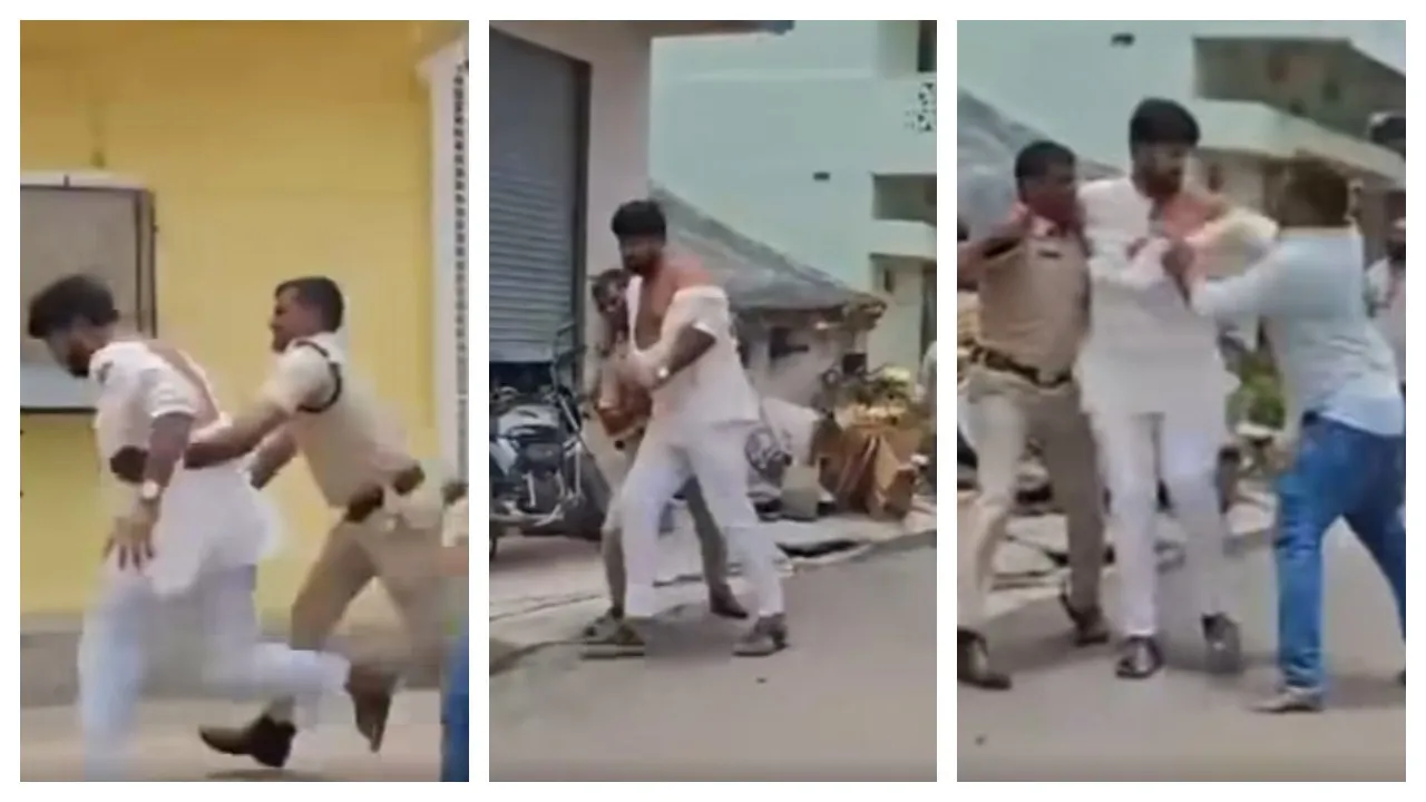 Congress NRI cell leader Nangi Devender Reddy attacked by BRS activists