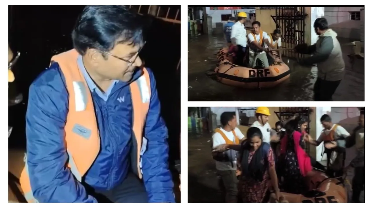 Heavy floods in Hyderabad.. Hydra enters the scene