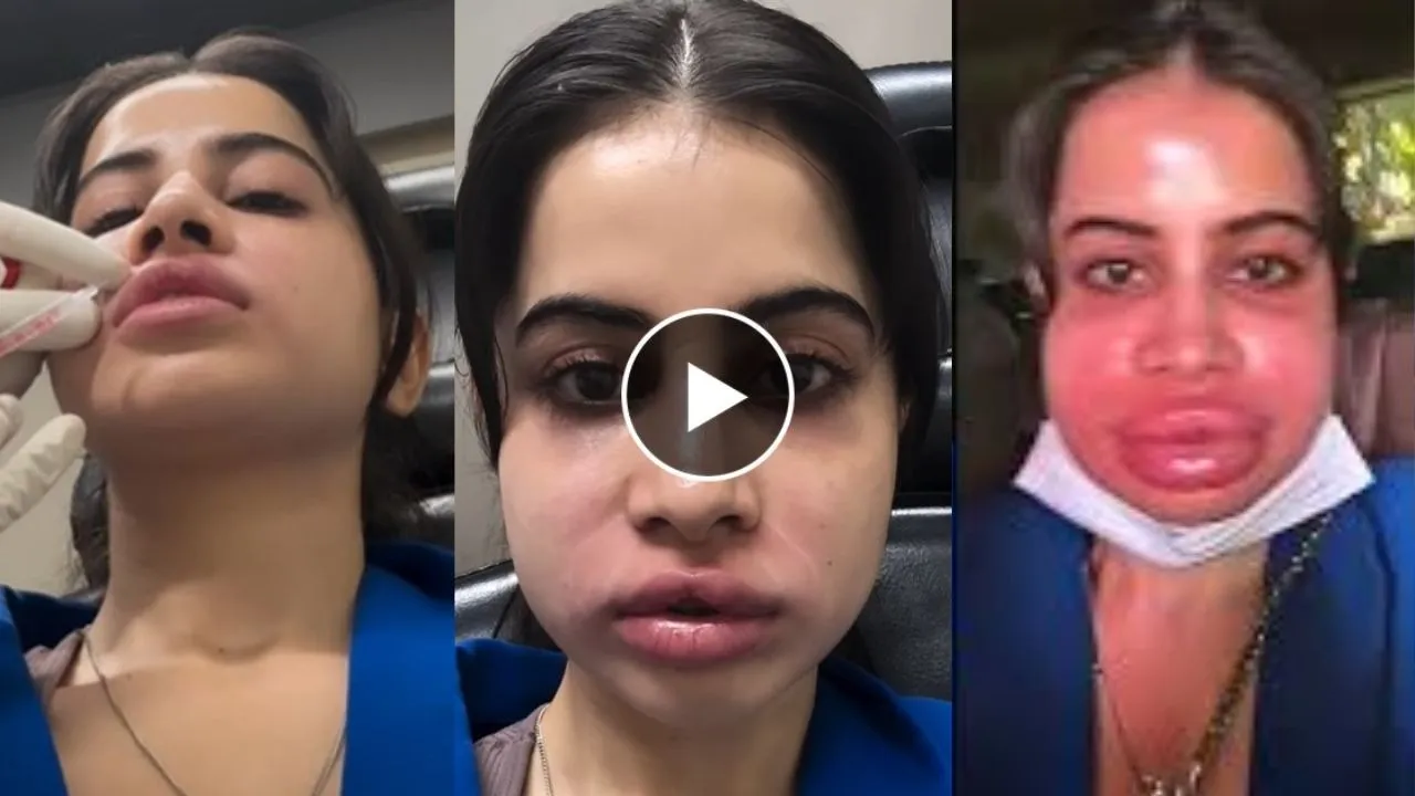 Urfi Javed Lip Fillers Video
