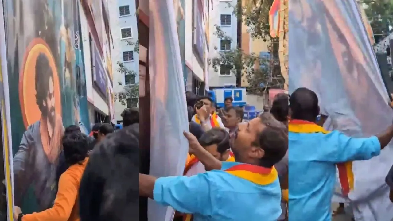 Hari Hara Veera Mallu bengaluru banner controversy