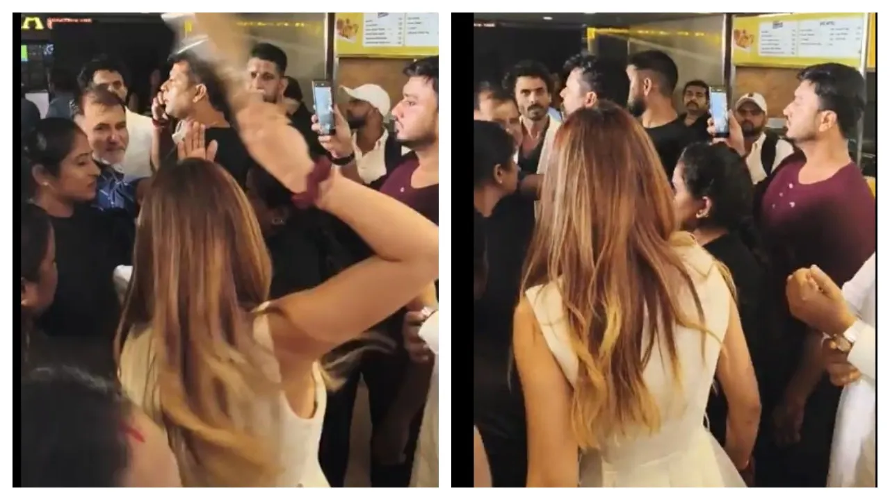 The heroine hit the producer with a shoe