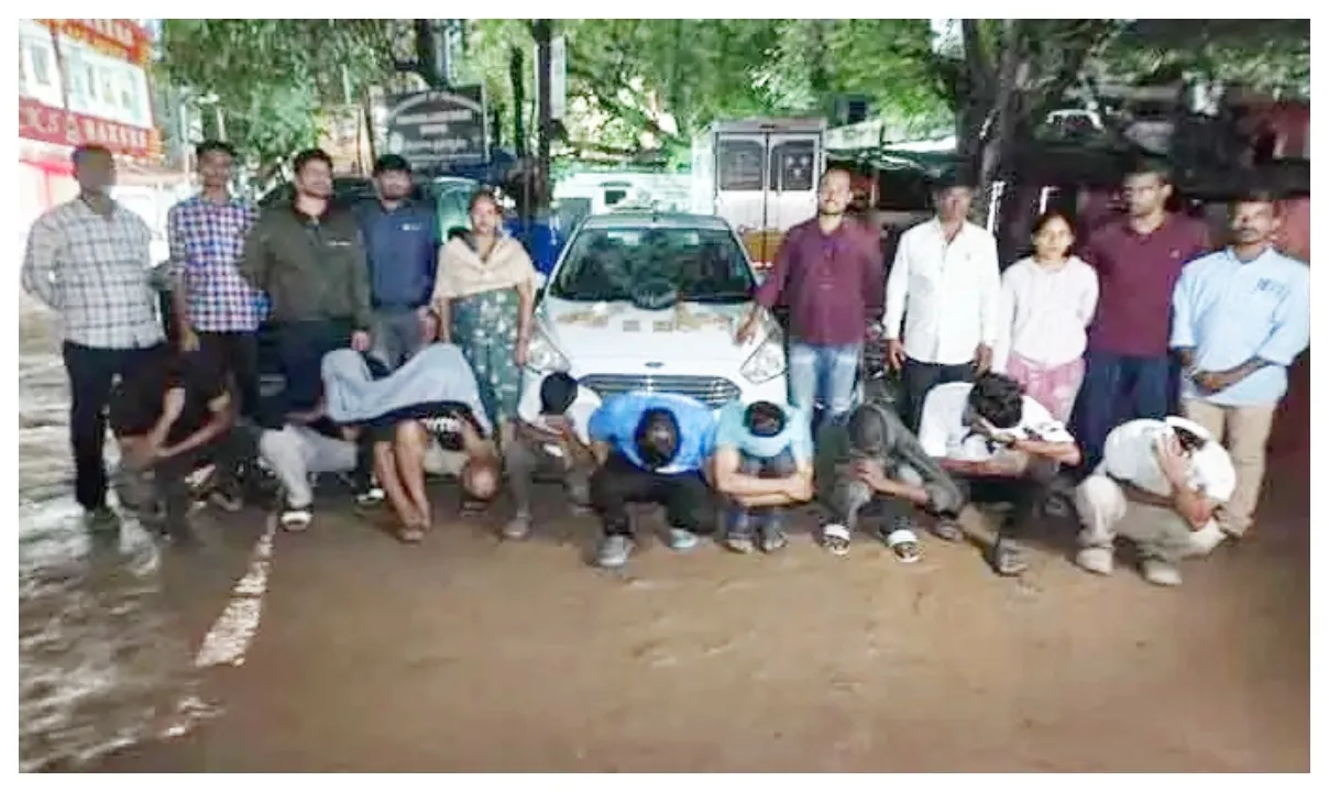 9 people arrested at rave party in Kondapur