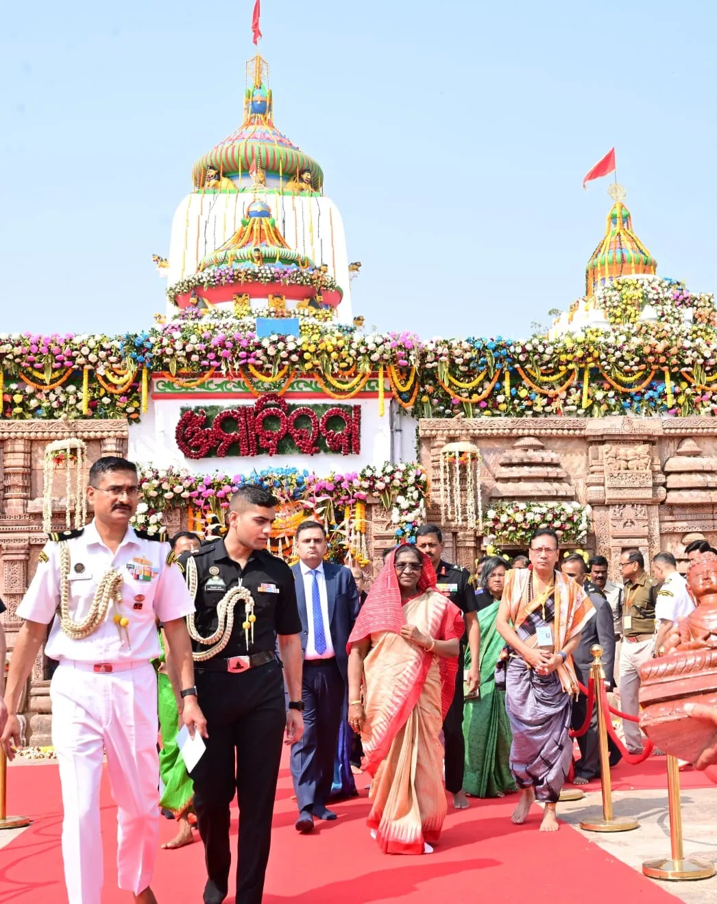 President at Biraja Temple