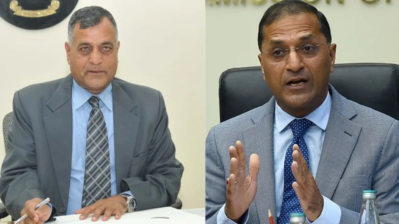 Former EC Ashok Lavasa and Arun Goyal