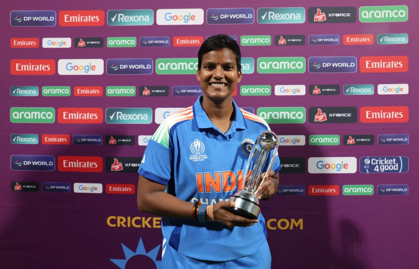 dipti sharma with world cup
