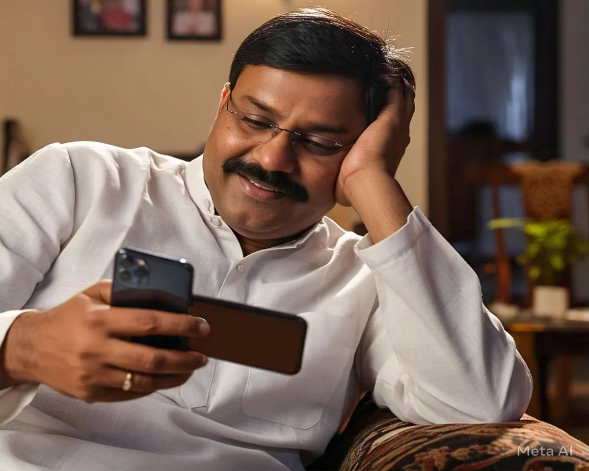 whatsapp chatting man