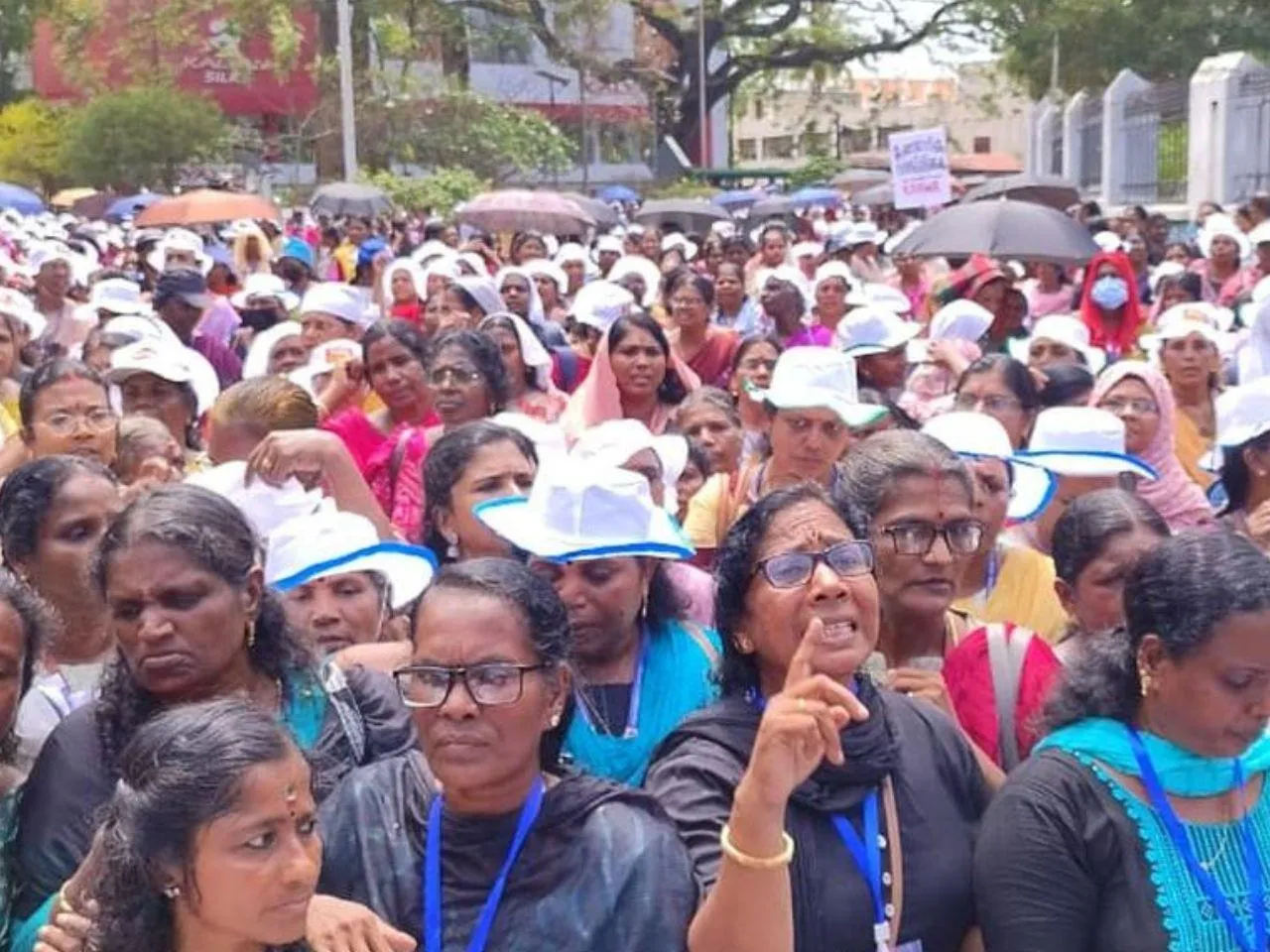 asha workers rally 