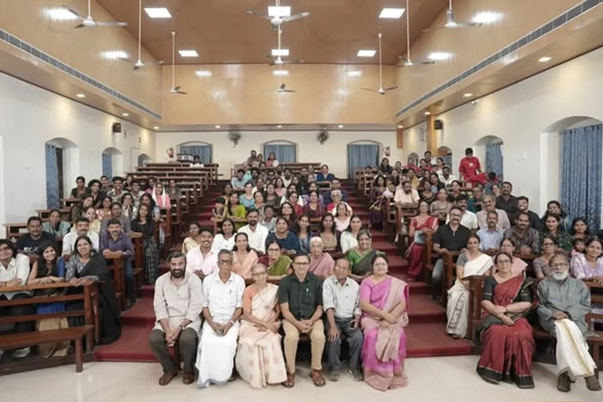 maharajas college teacher student reunion