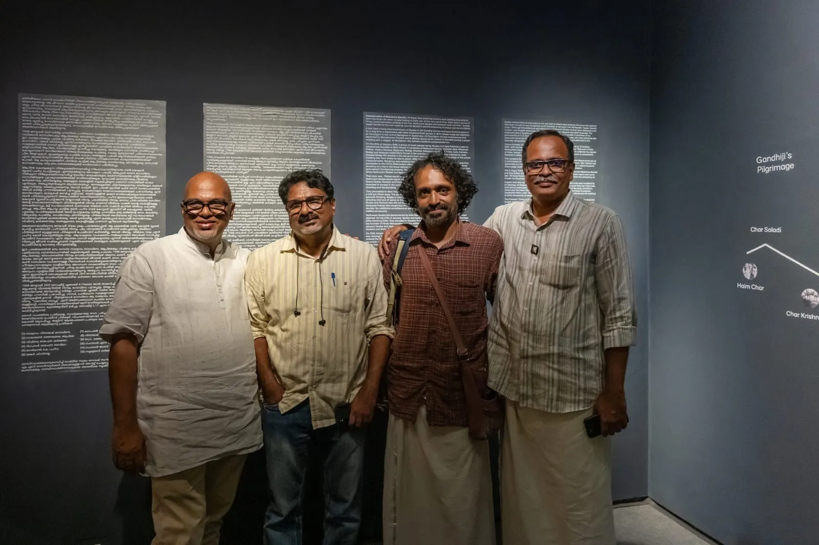 Pic 1 (Murali Cheeroth, PN  Gopikrishnan, Jayaraj Sundaresan and Sudheesh Yezhuvath)