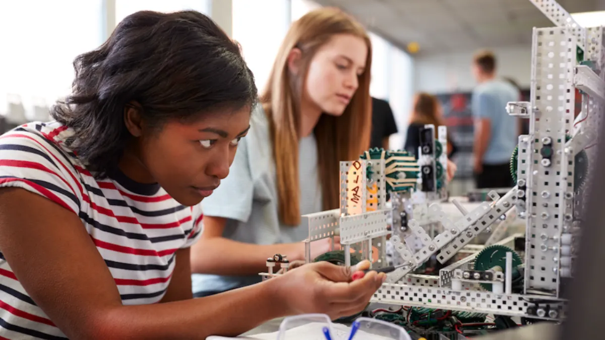 women in engineering STEM computer female students technology technical mechanical