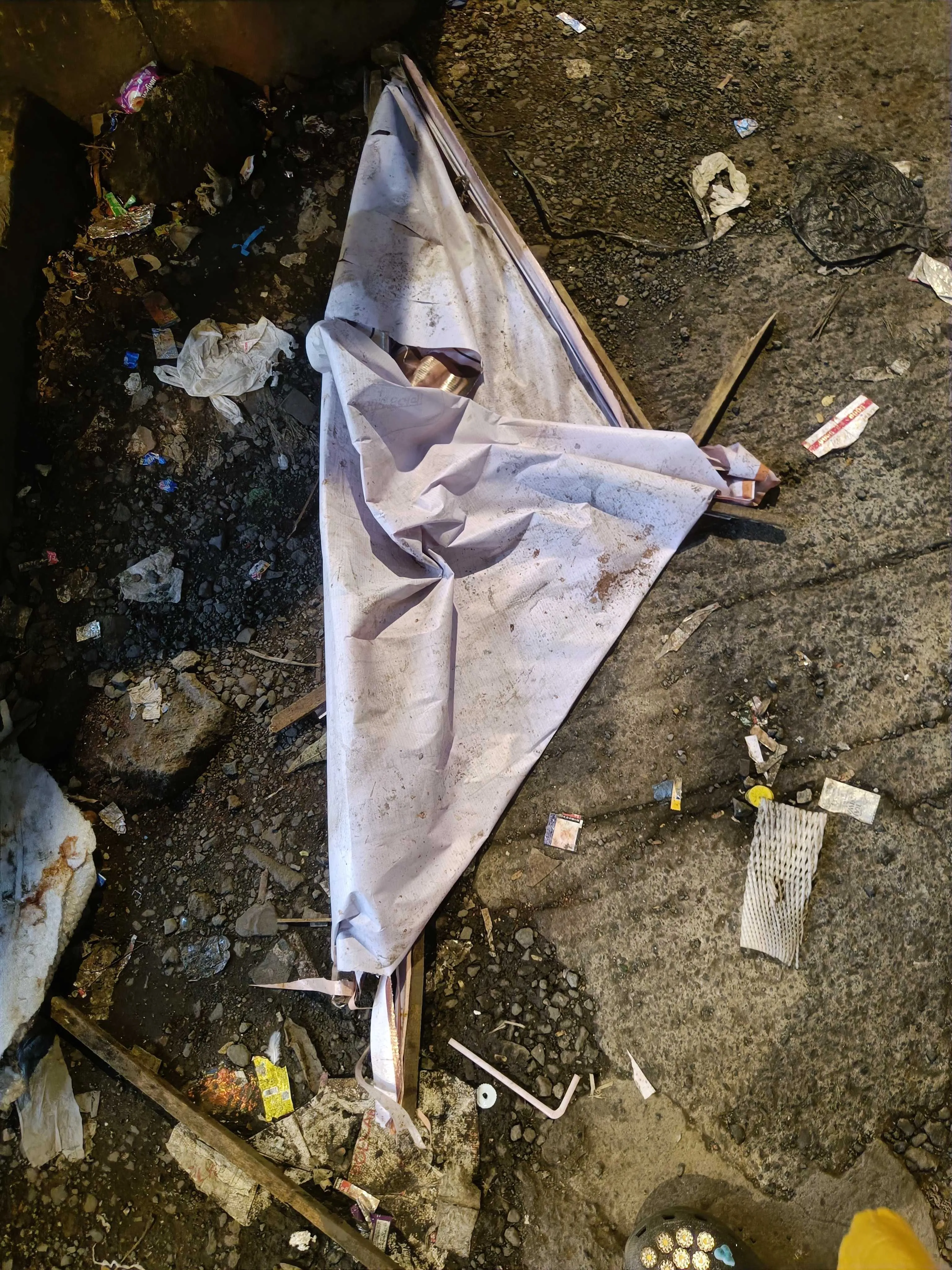 Discarded billboard