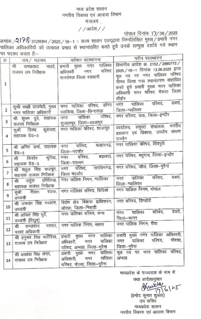 TRANSFER LIST