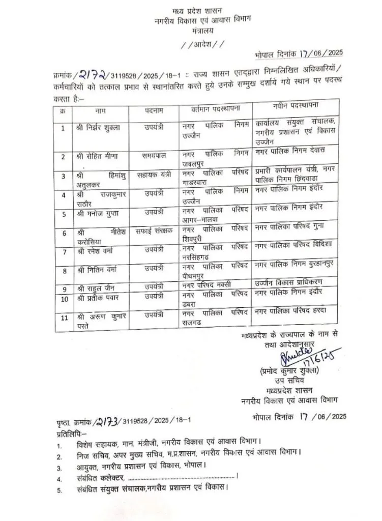 TRANSFER LIST