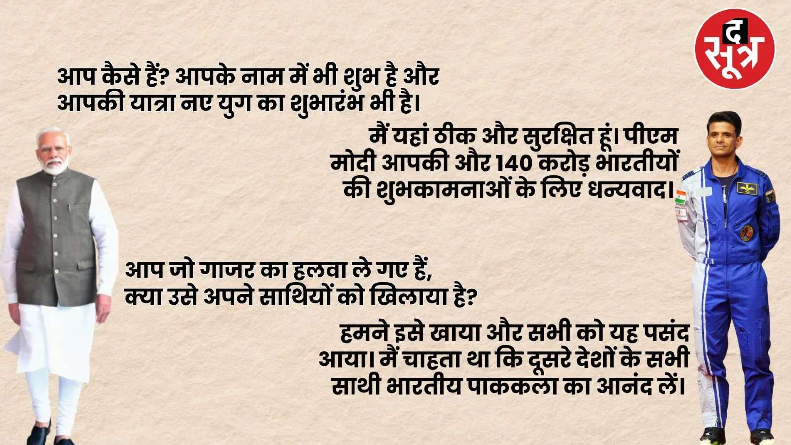 Modis conversation with Shubhanshu