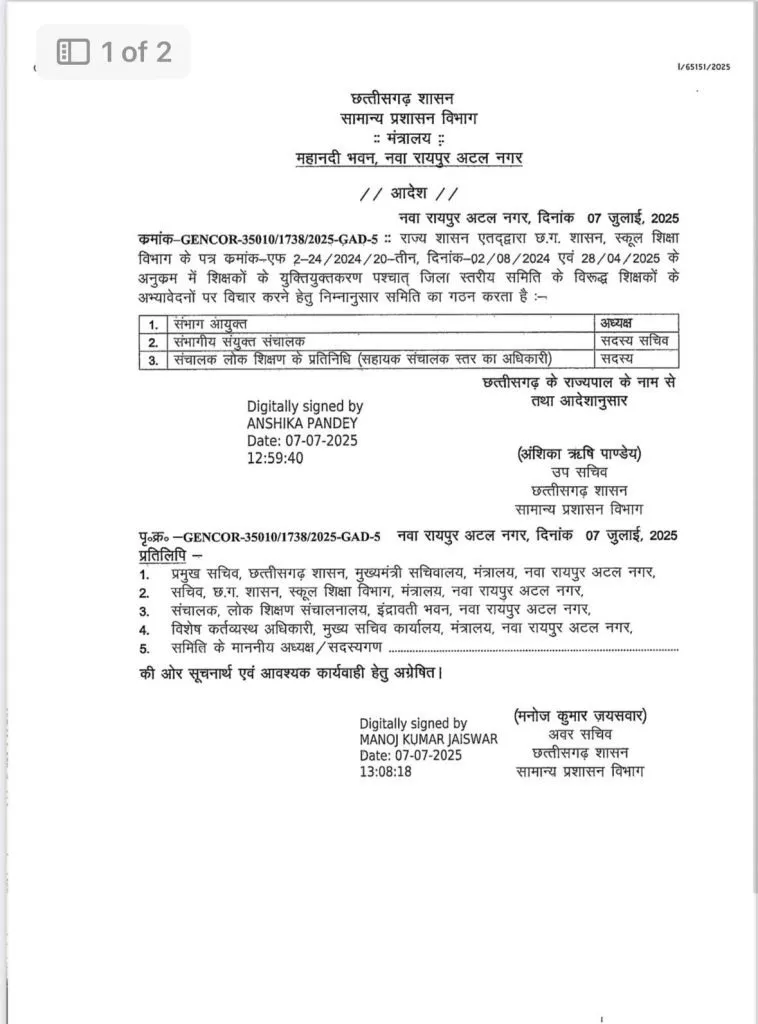 Rationalization in Chhattisgarh