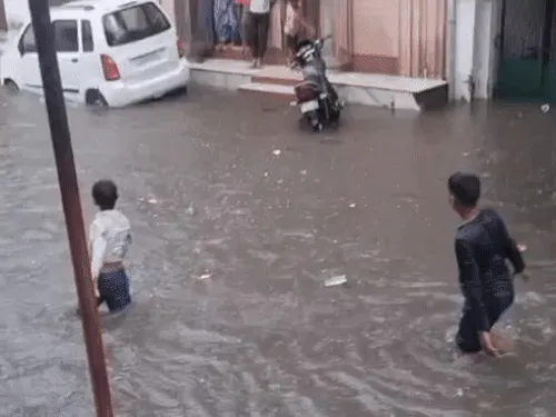 heavy rain in jodhpur