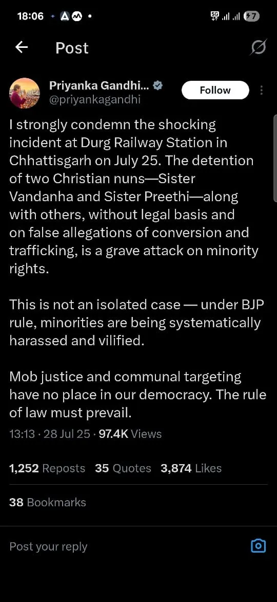 chhattisgarh-Catholic-nuns-arrest-protest the sootr