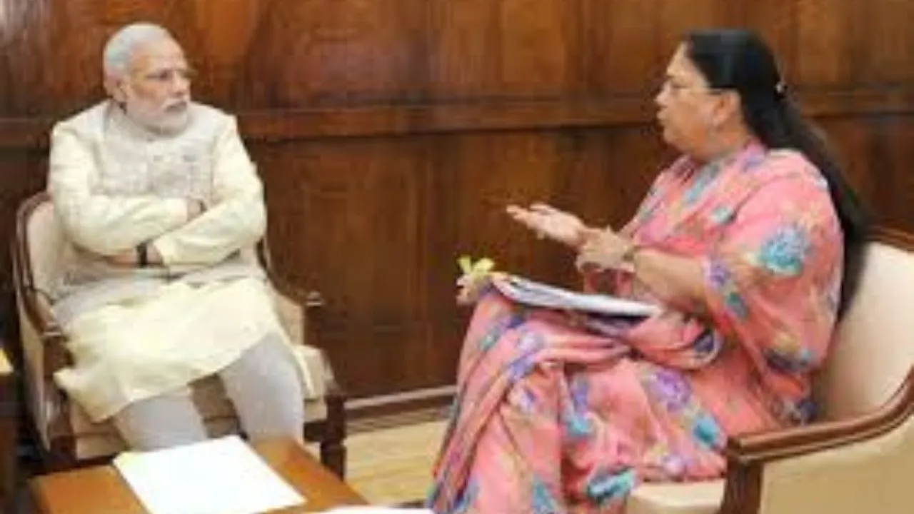 Vasundhara Raje meet Narendra Modi
