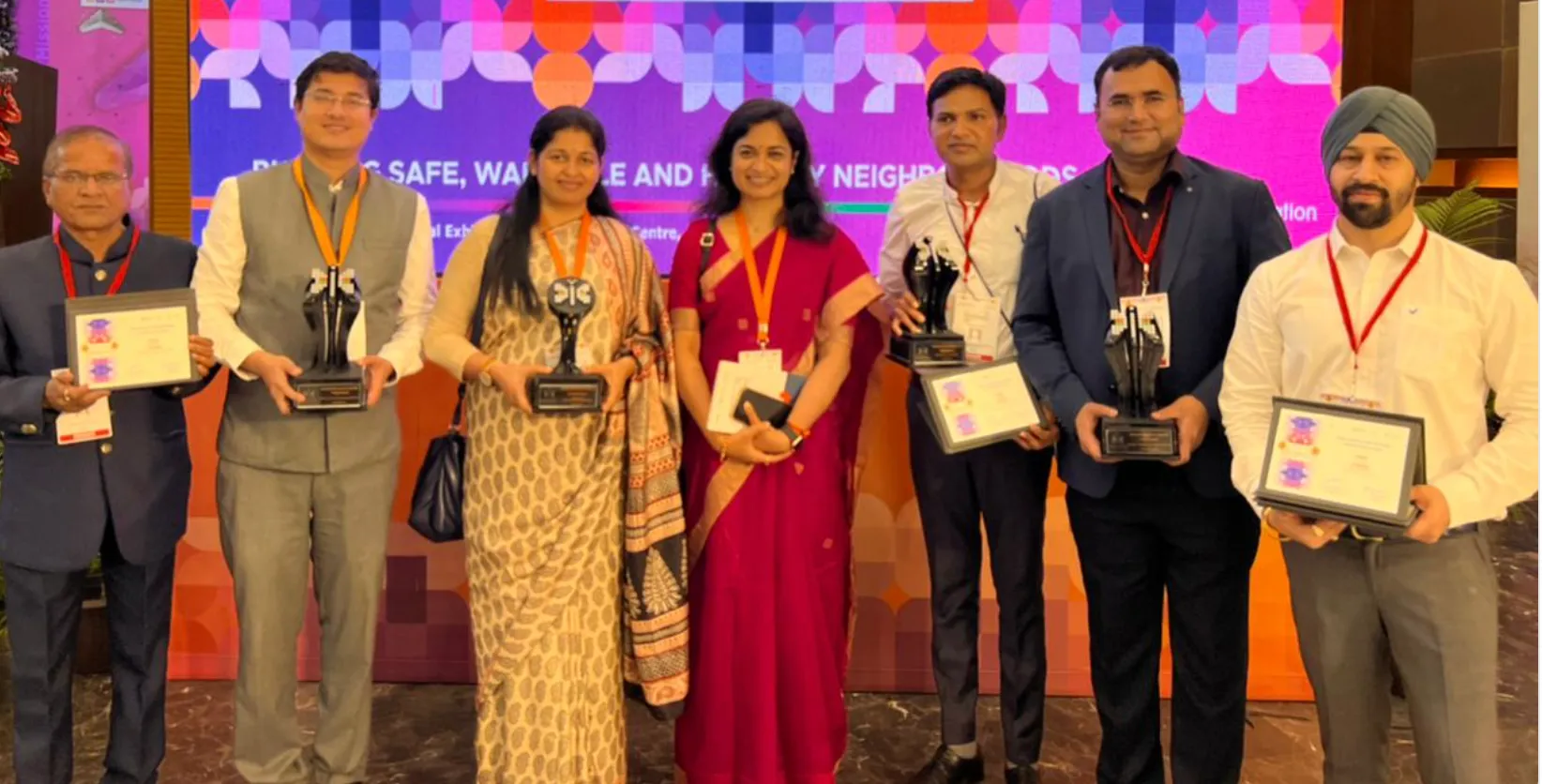 IAS Rishav Gupta receiving award