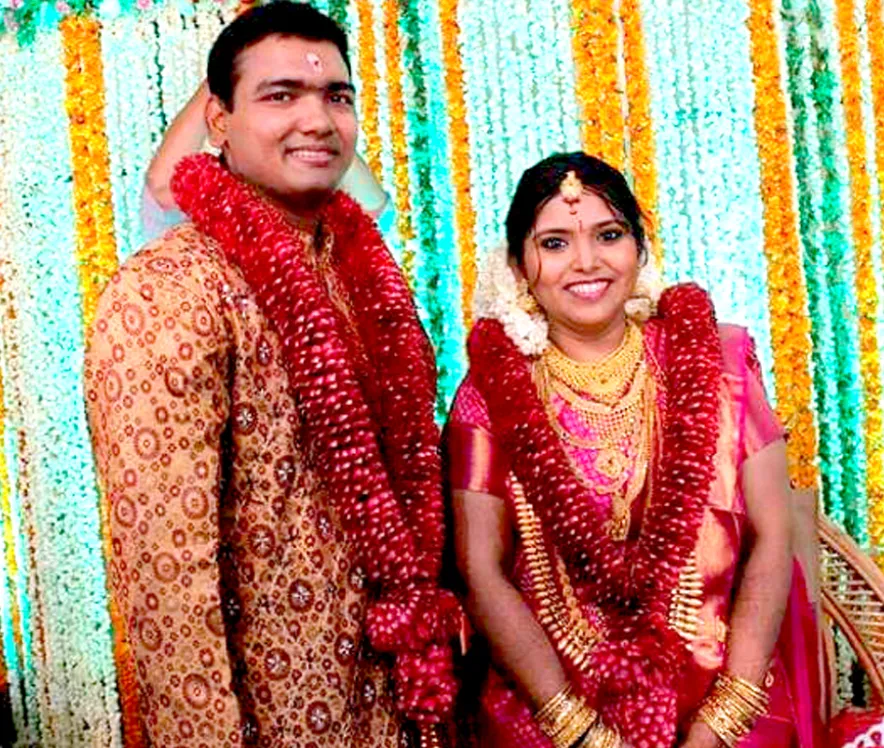 IAS Anju Arun Kumar with husband