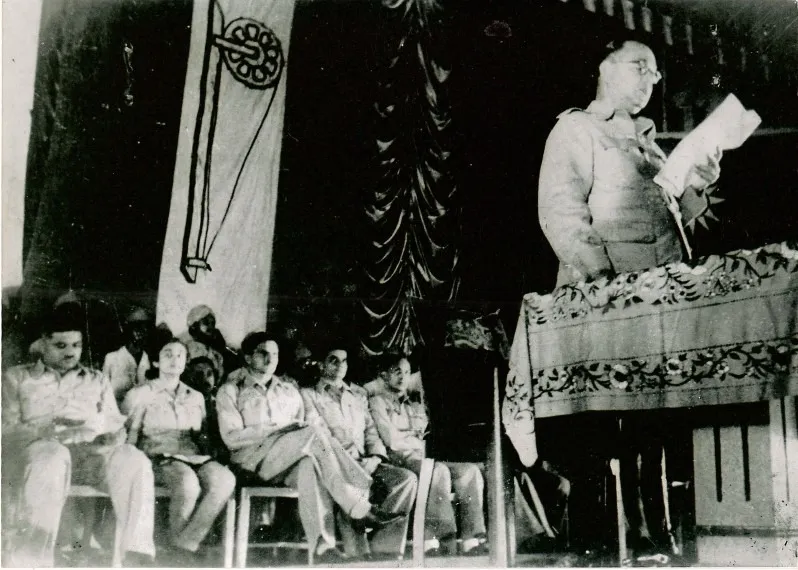 Subhas Chandra Bose proclaims the Provisional Government of Free India on 21 October 1943 Singapore