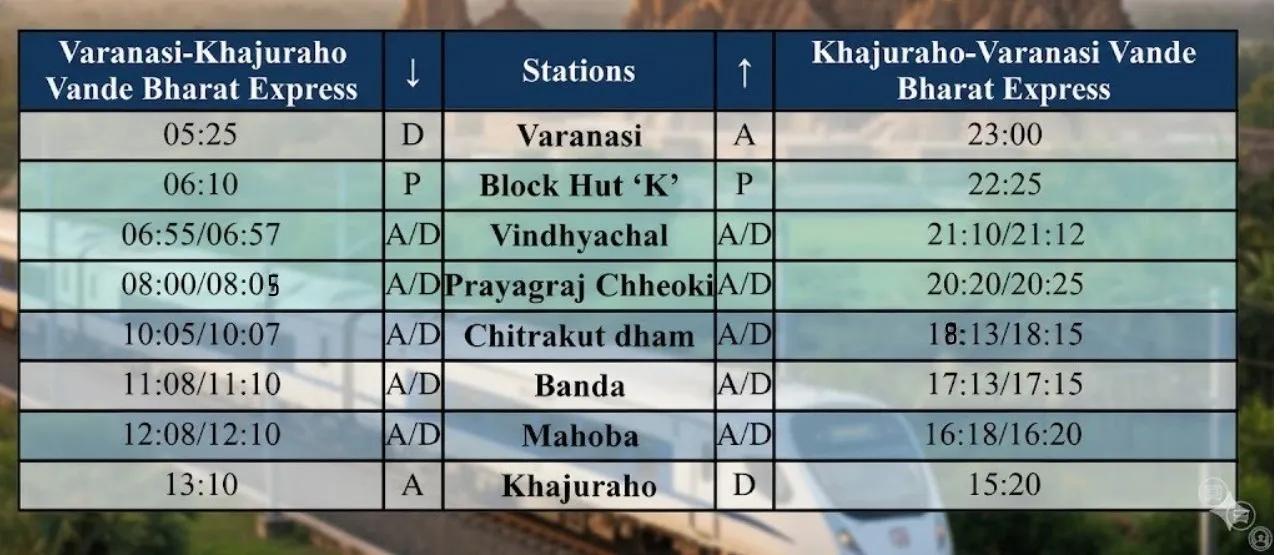 Khajuraho-Varanasi