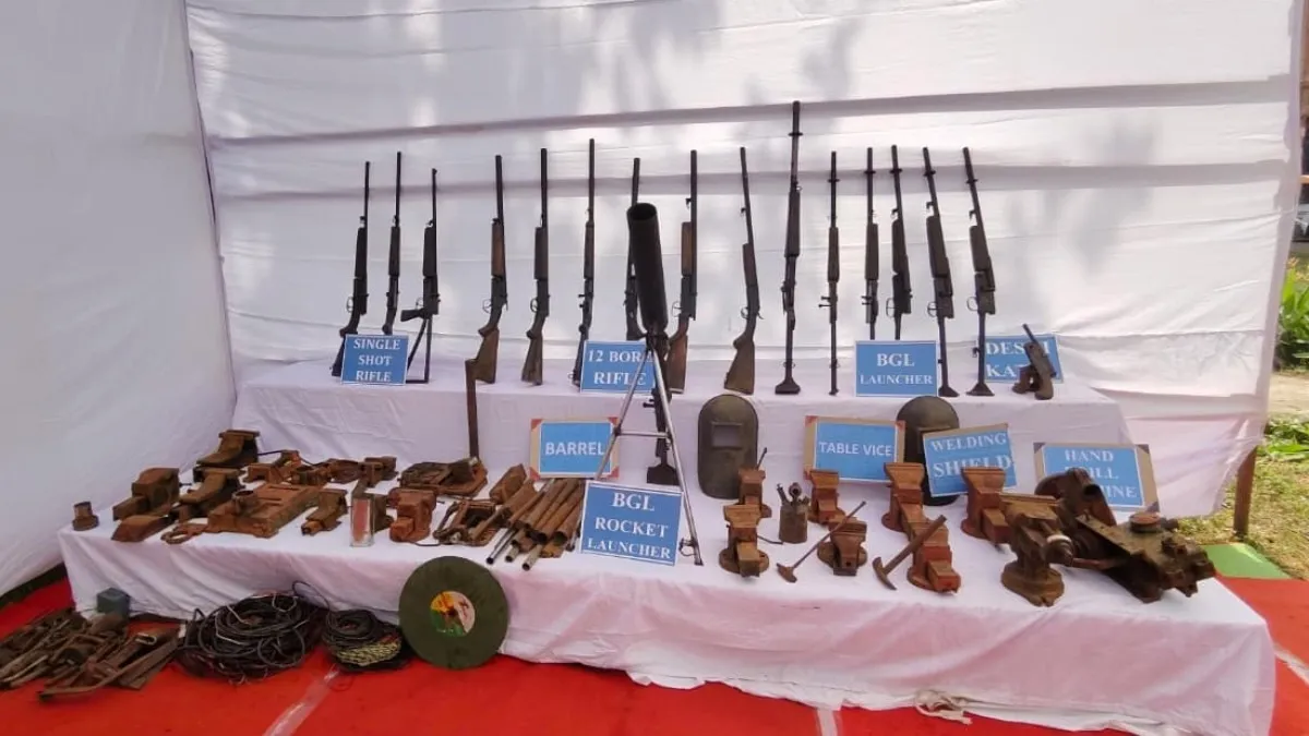 Naxalite ordnance factory destroyed