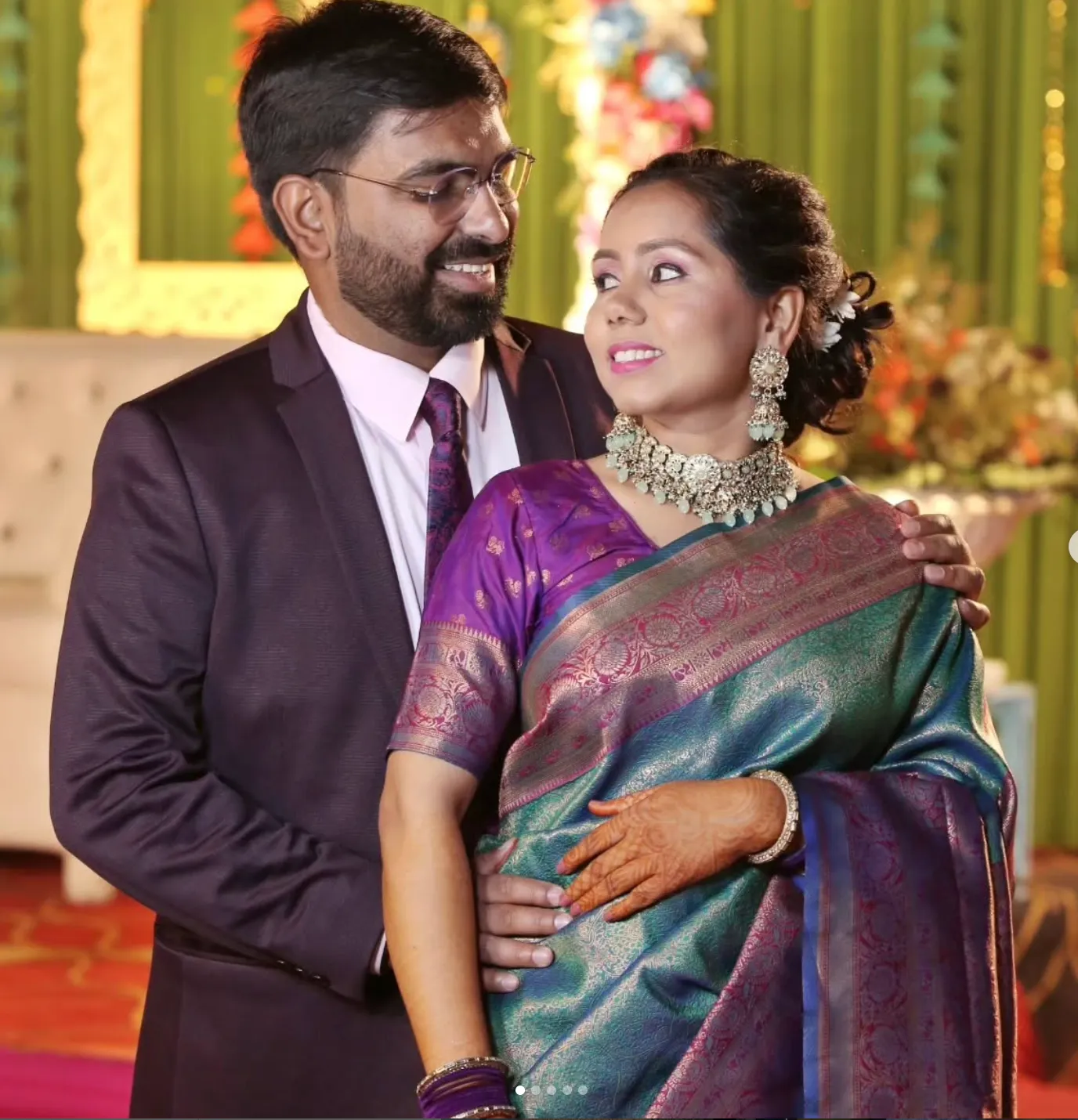 IAS Archana Kumari with husband