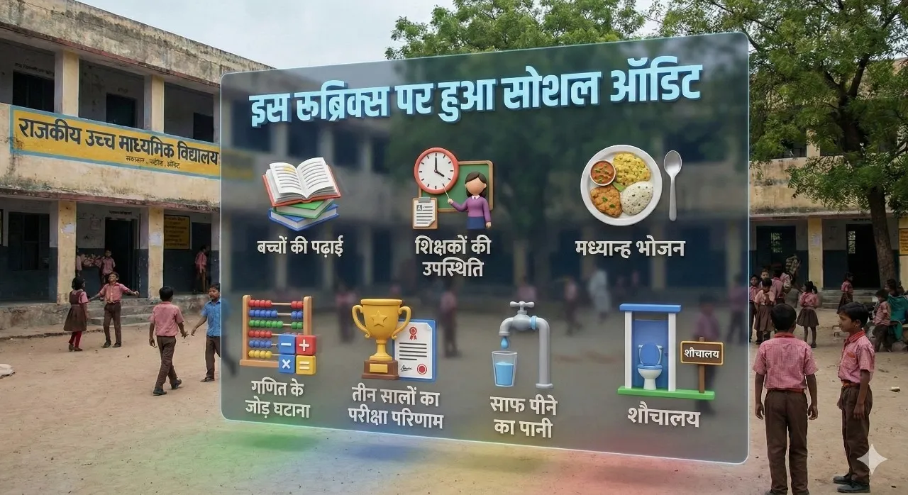 A social audit was conducted on the rubrics