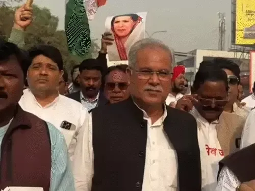 Congress protests in Raipur