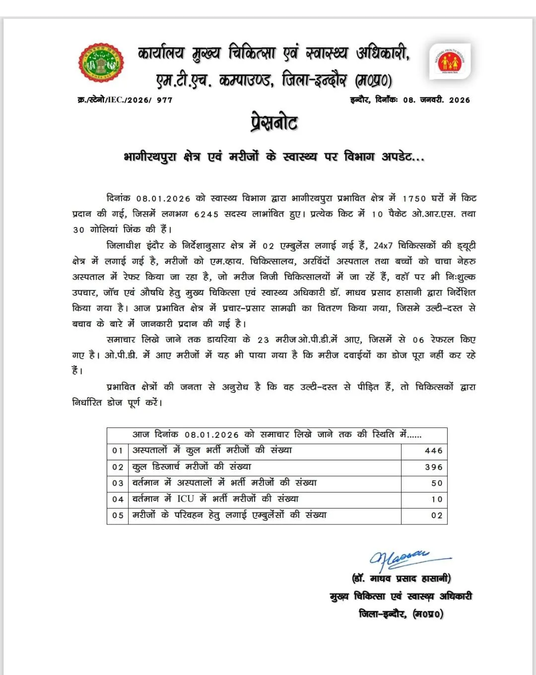 bhagirathpura incident