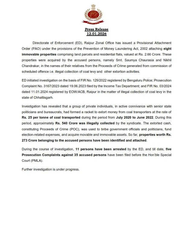 ED attached assets 2 crore