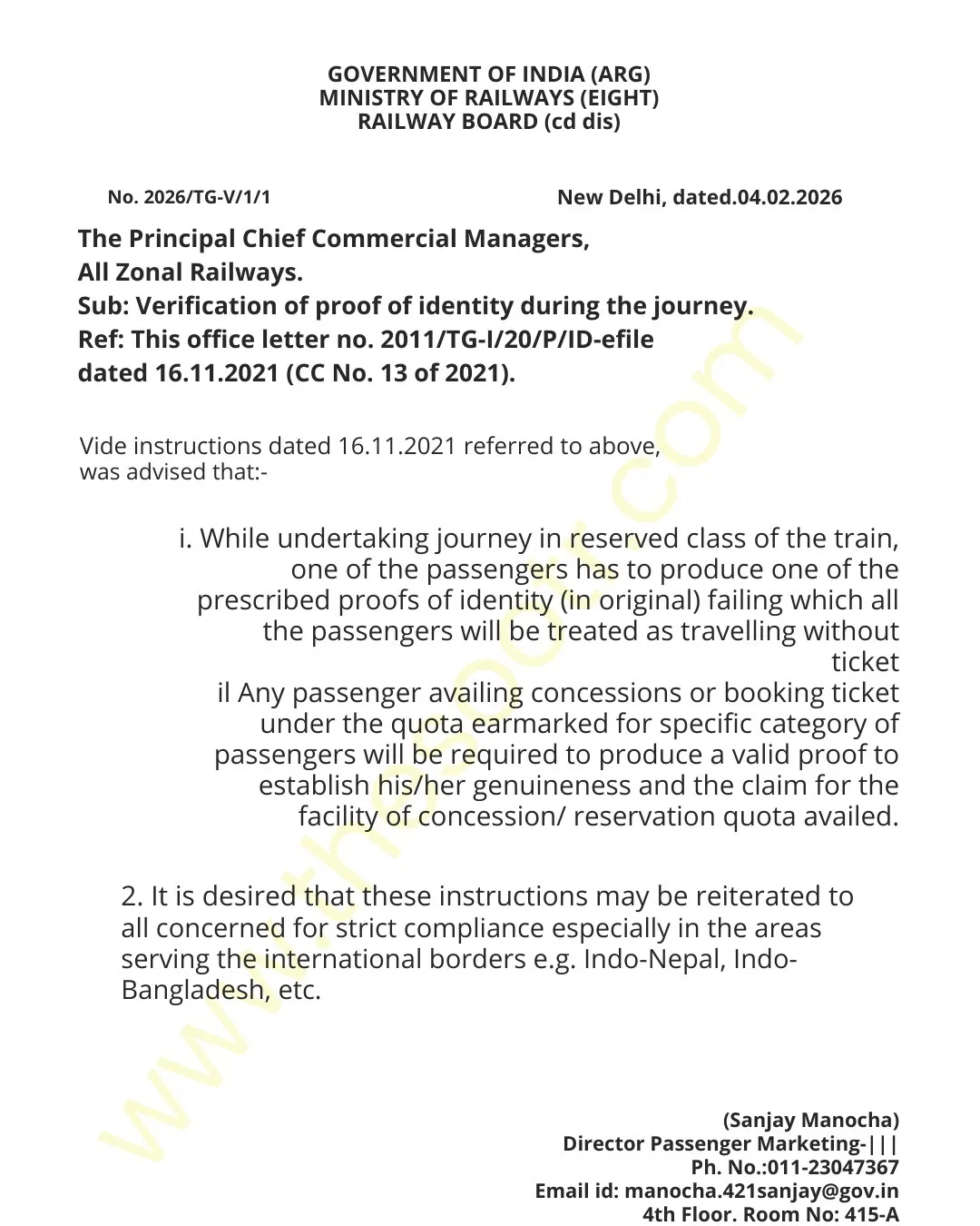 railway-reservation-id-proof-verification-rules