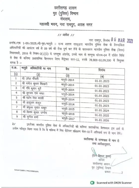 ips officers promotion