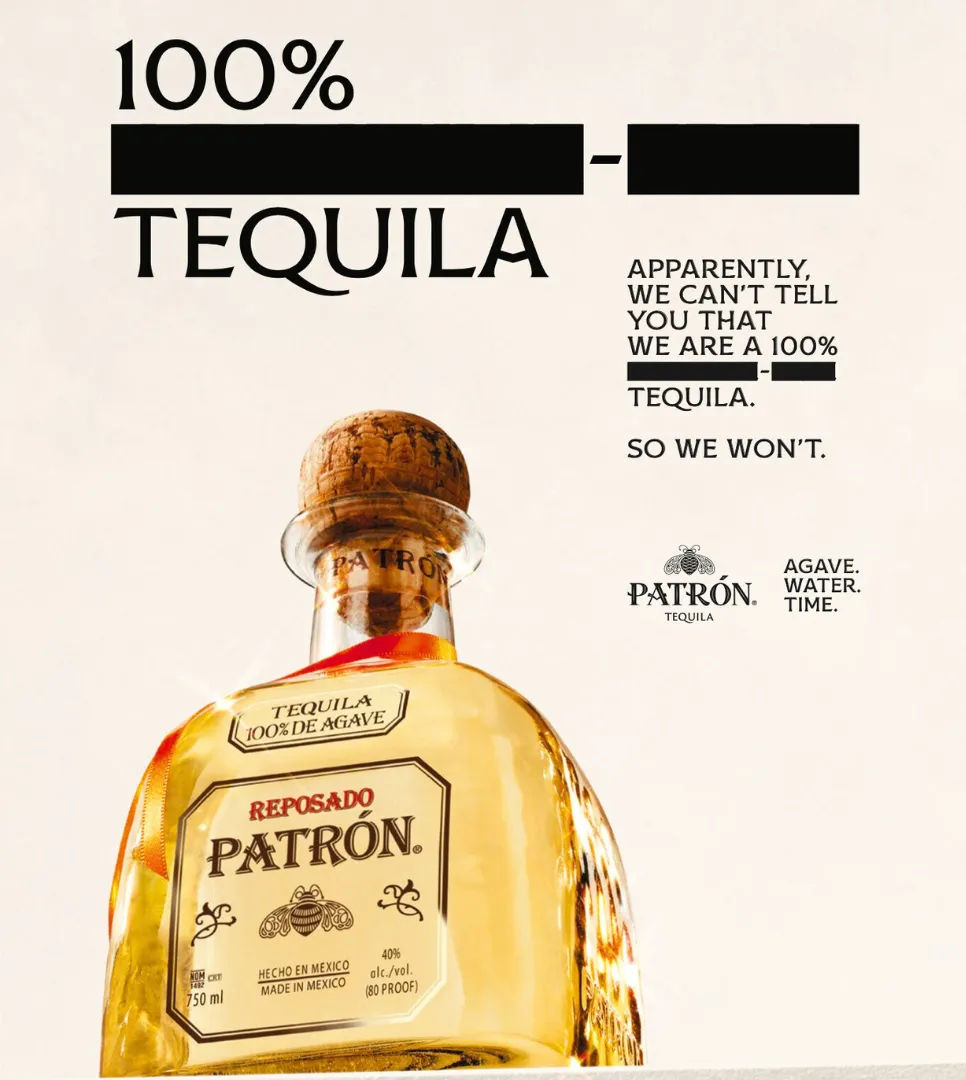Patrón Tequila launched  new campaign called Censored Truth