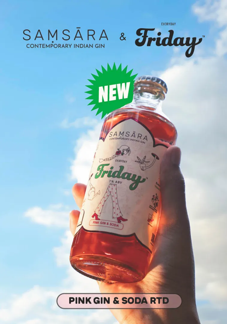 Samsara x Everyday Friday release Pink Gin and  Soda RTD
