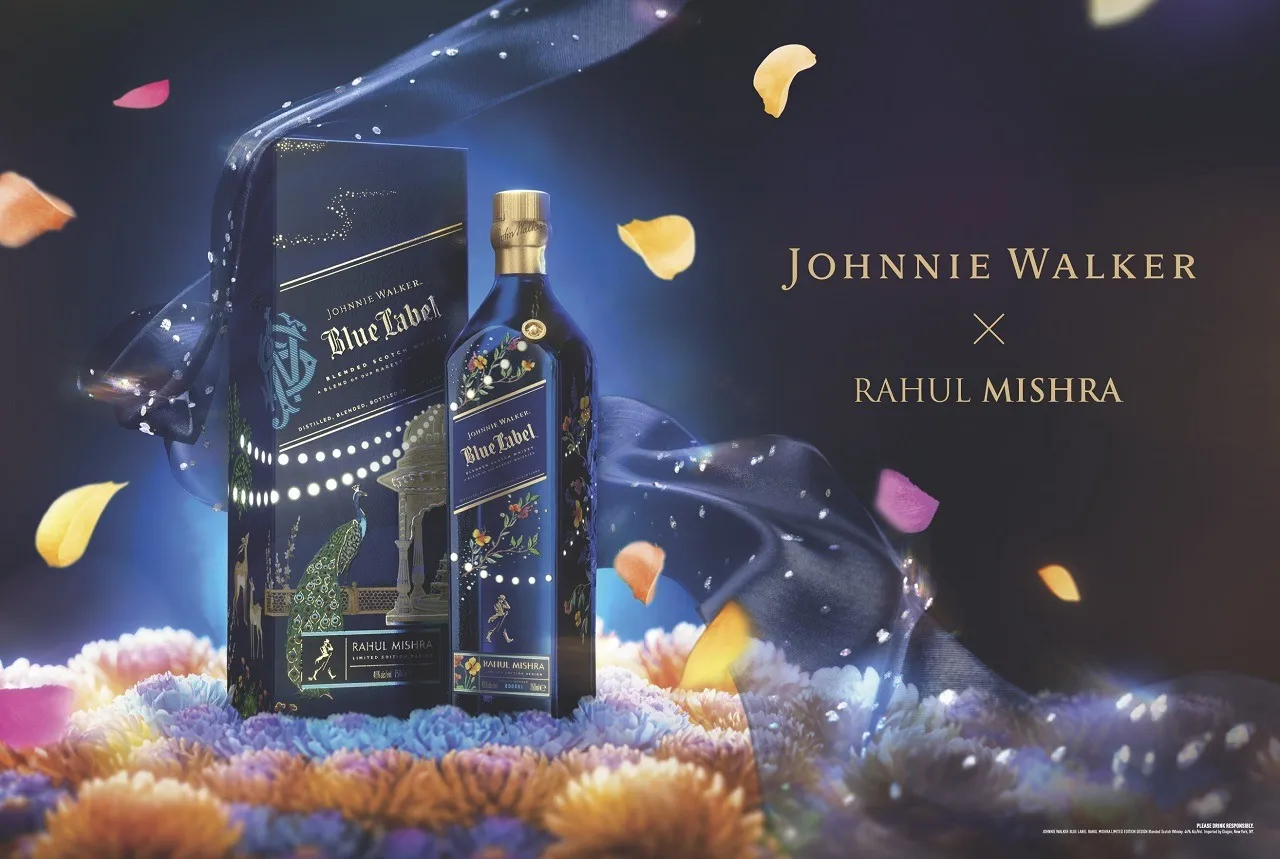 Diageo_INDIAN_COUTURIER_RAHUL_MISHRA_UNVEILS_JOHNNIE_WALKER_BLUE